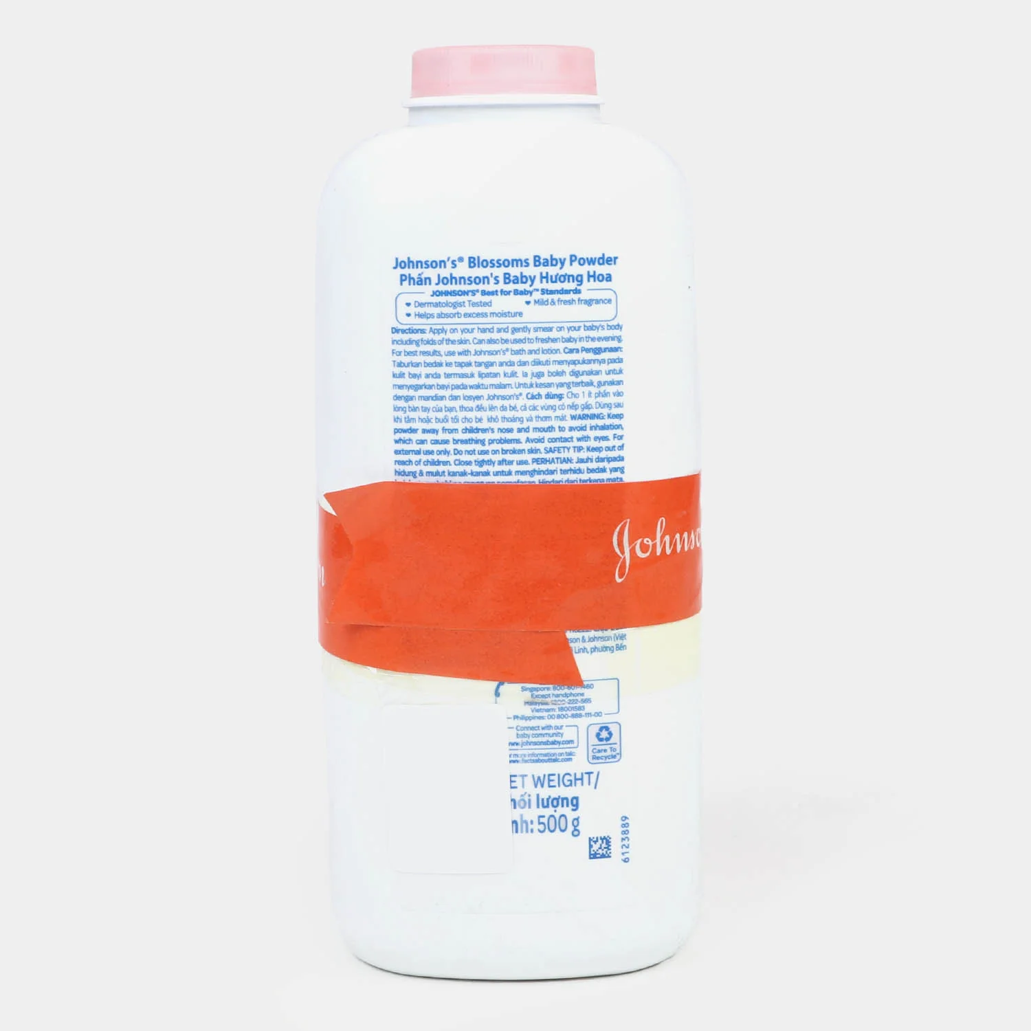 Johnsons Baby Powder Blossom 500gm FREE Baby Lotion - Image 2