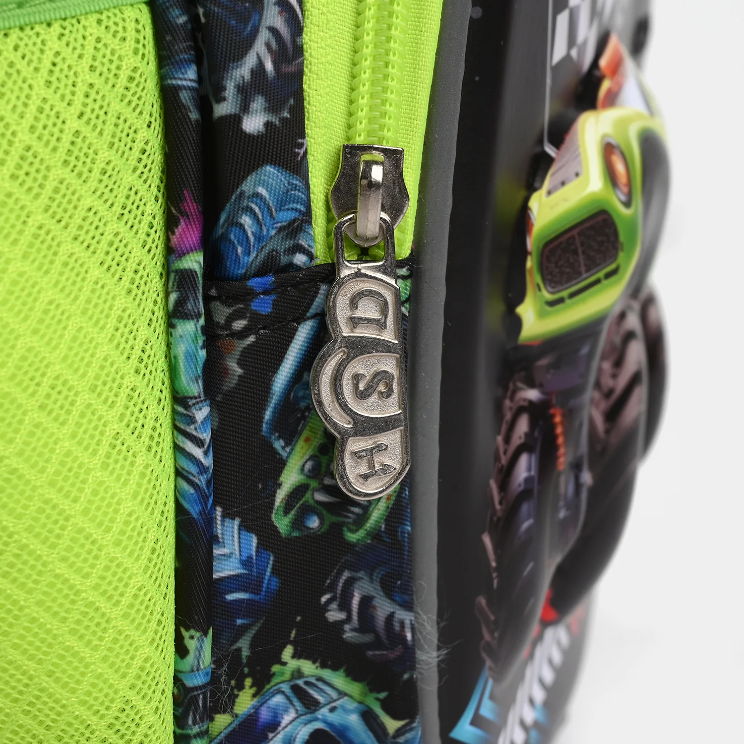 Kids School Backpack with Monster Truck Theme - Image 3