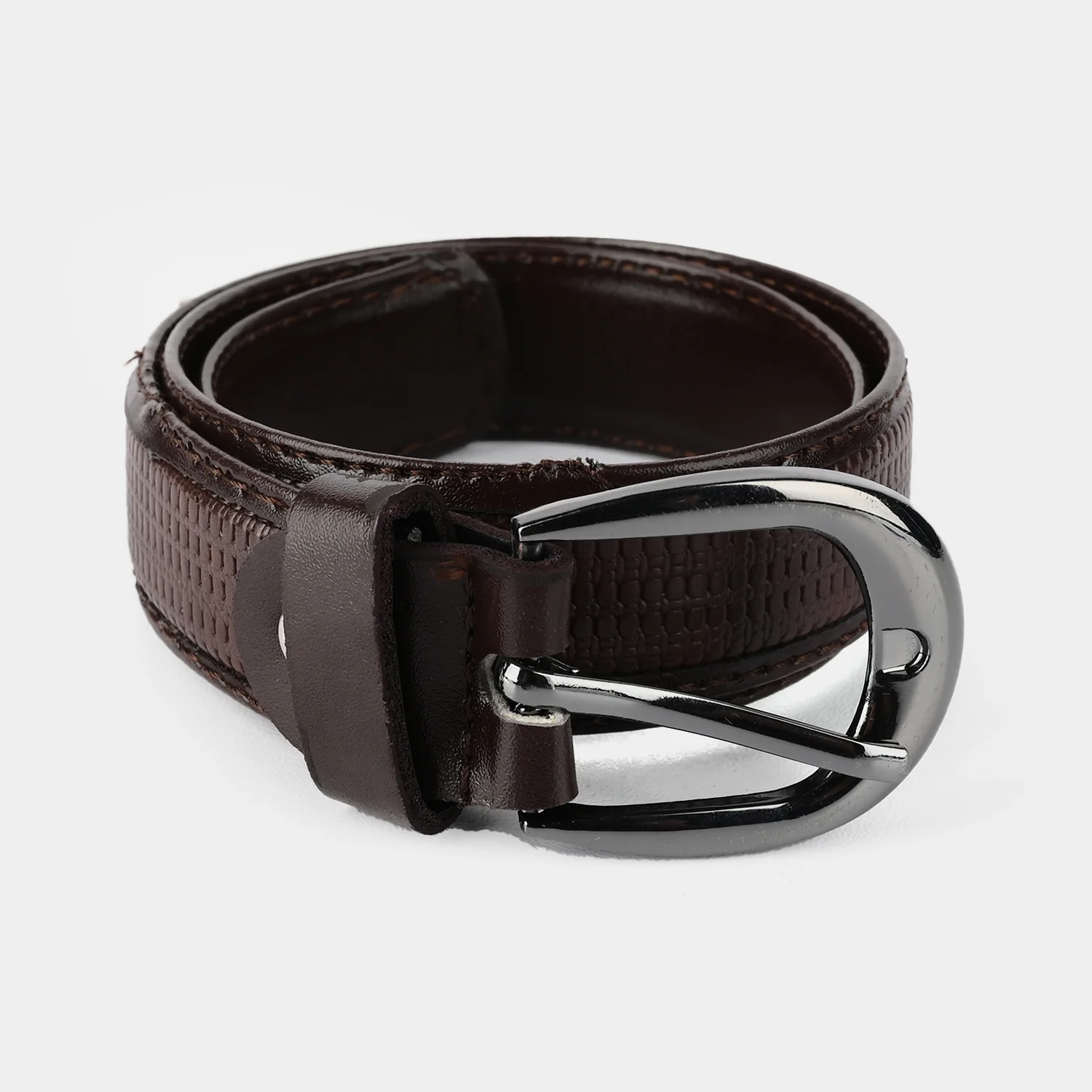 Kids Belt Brown Textured - Image 3