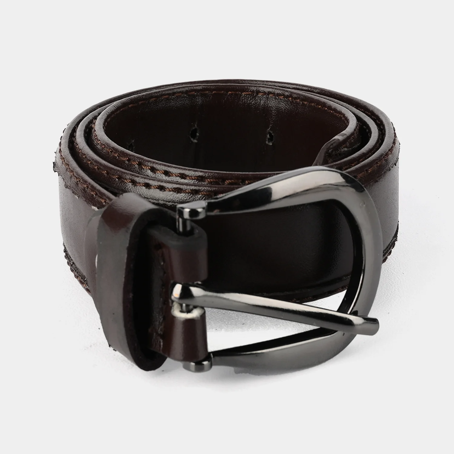 Kids Belt Plain Brown - Image 3