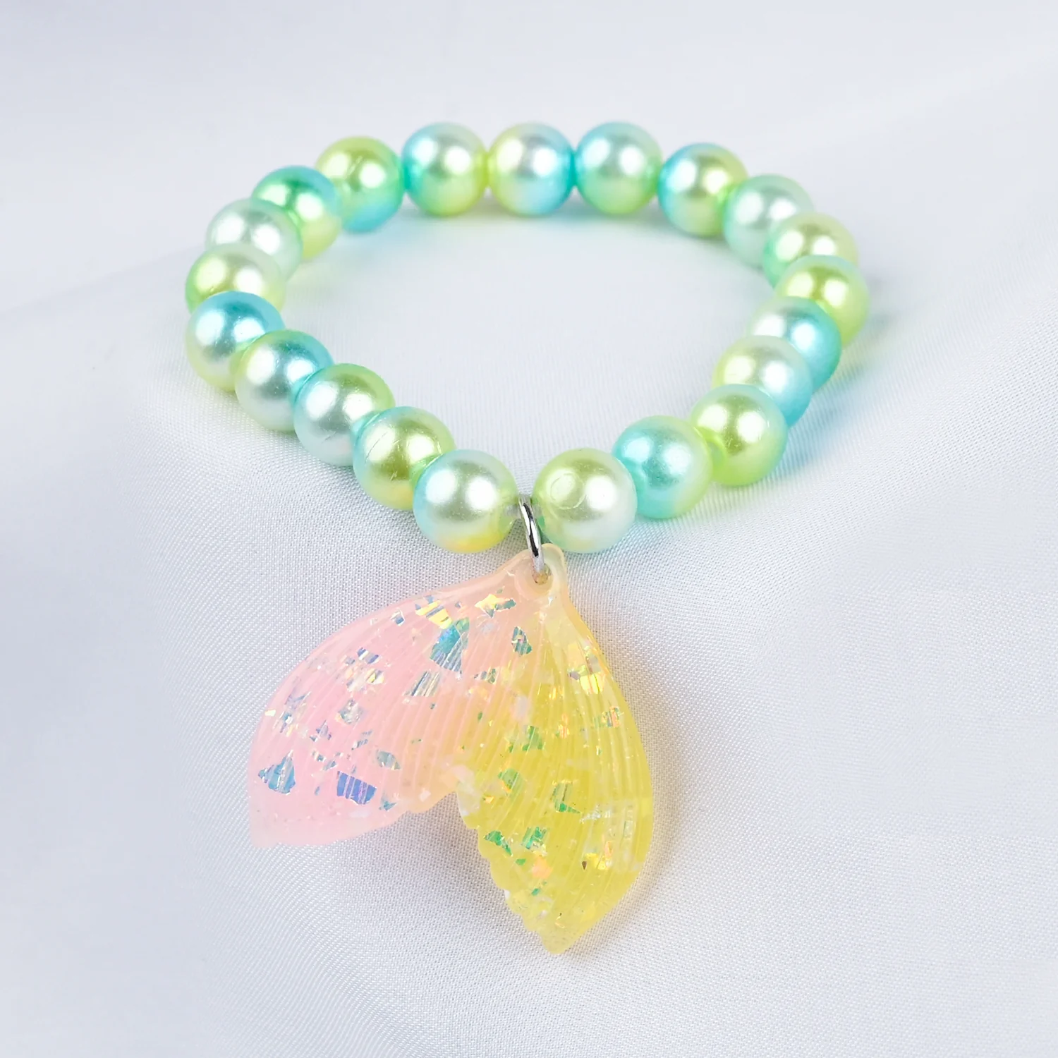 GIRLS ELEGANT BEADED NECKLACE & BRACELET - Image 2