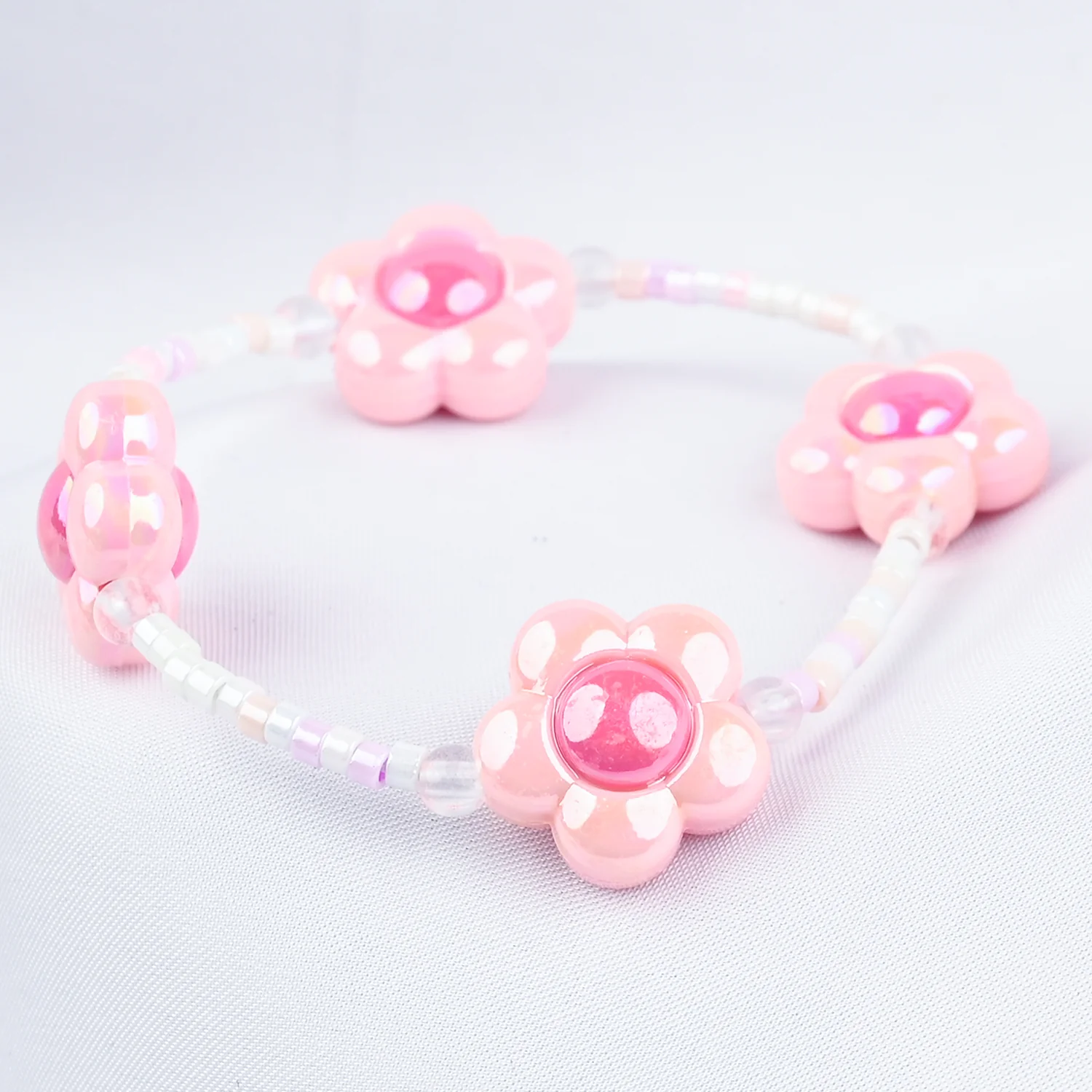 GIRLS ELEGANT BEADED NECKLACE & BRACELET - Image 2