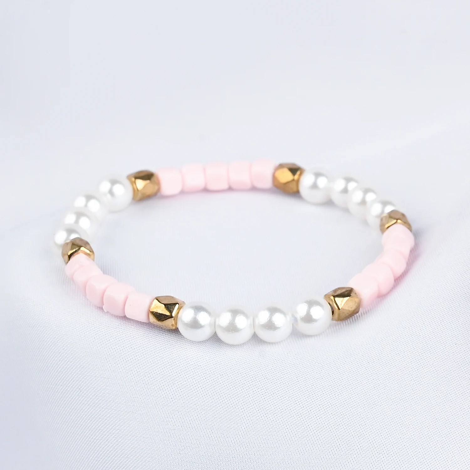 GIRLS ELEGANT BEADED NECKLACE & BRACELET - Image 2