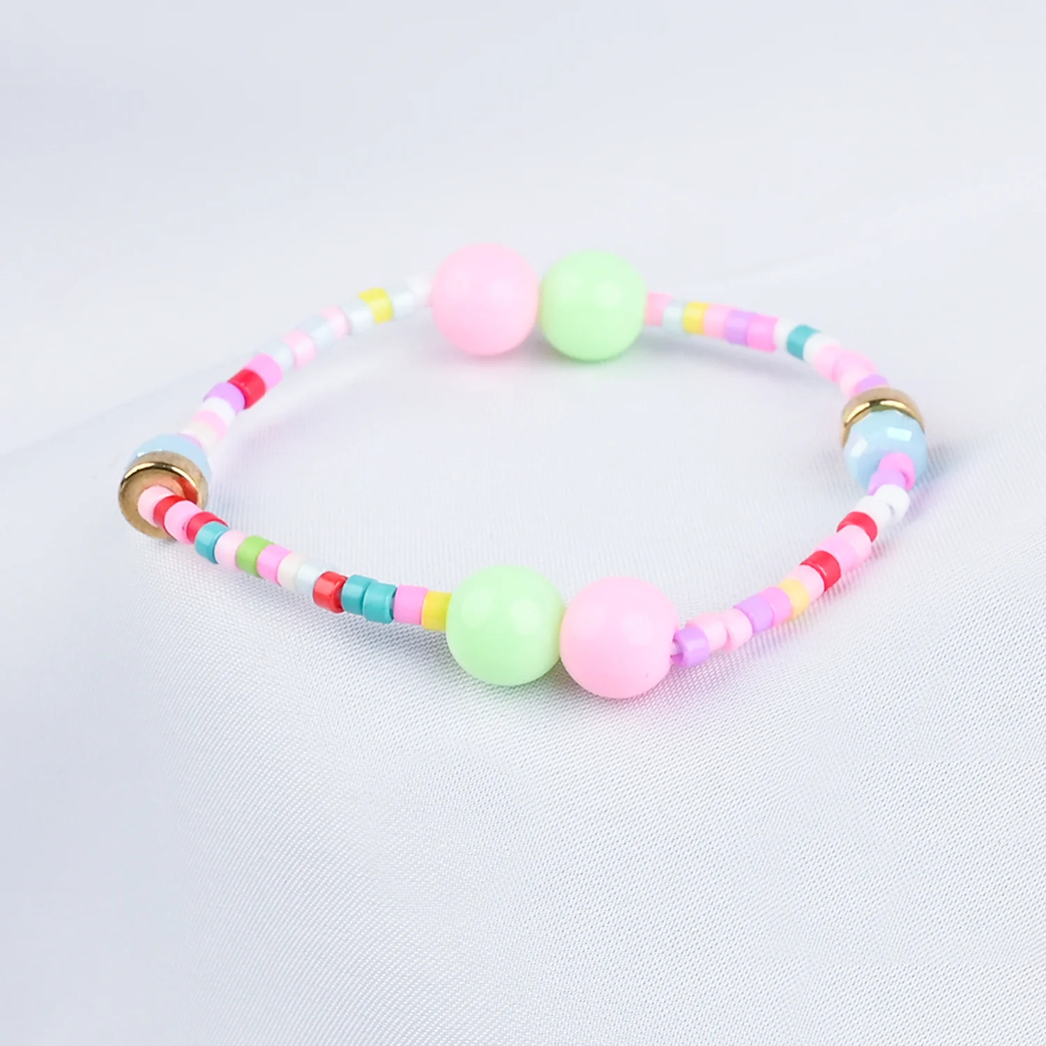 GIRLS ELEGANT BEADED NECKLACE & BRACELET - Image 2