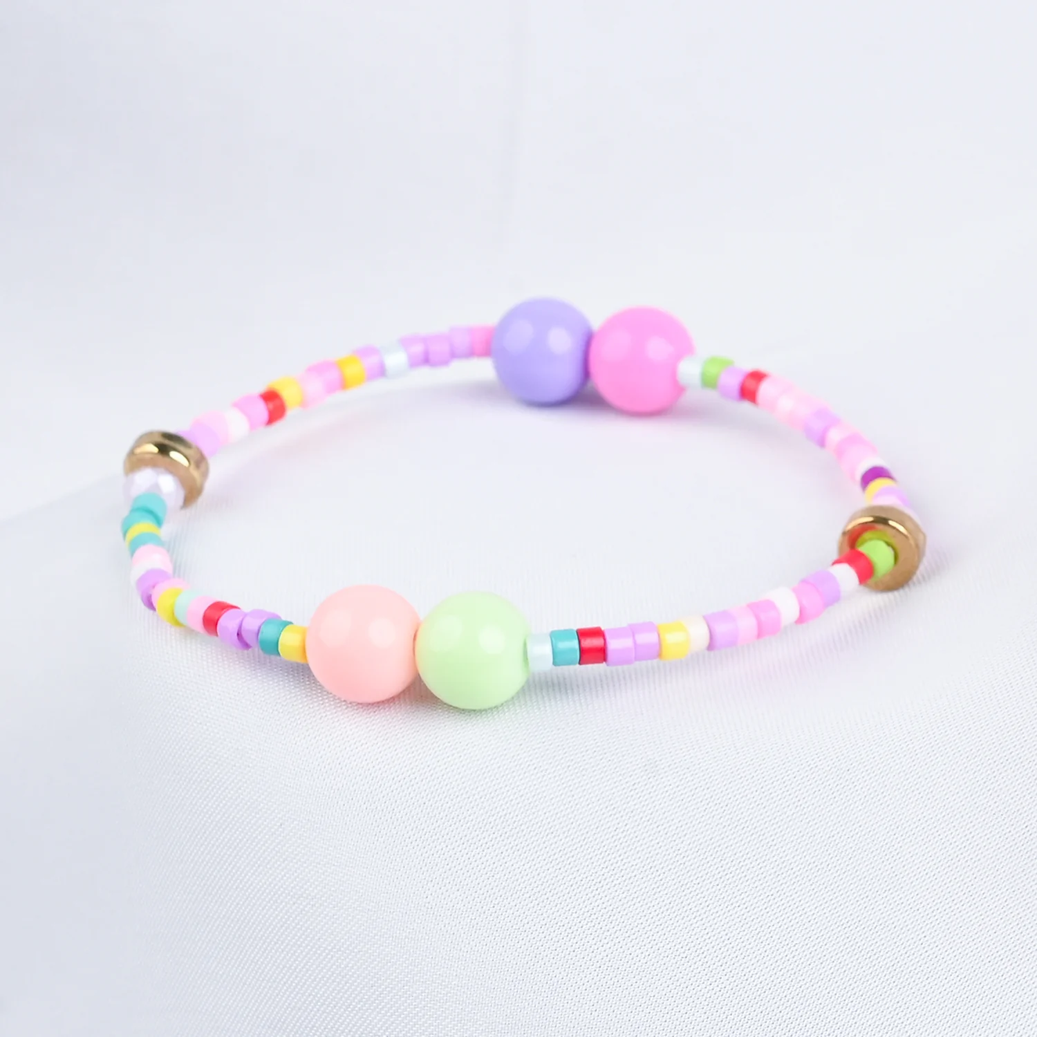 GIRLS ELEGANT BEADED NECKLACE & BRACELET - Image 2