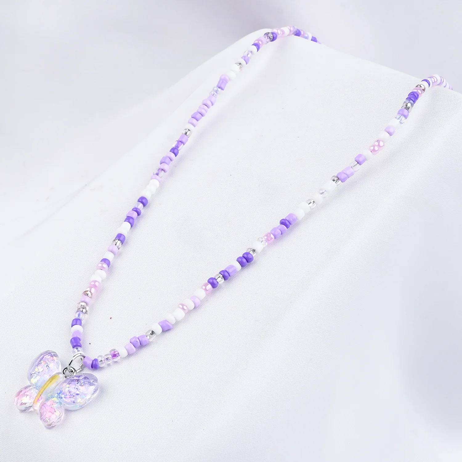 GIRLS CHARM BEADED NECKLACE