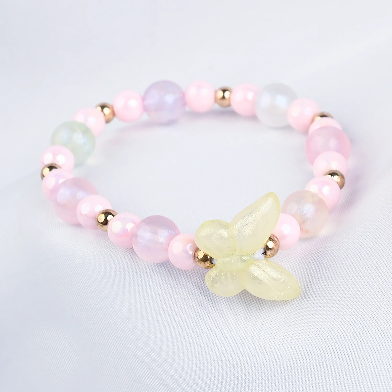 GIRLS ELEGANT BEADED NECKLACE & BRACELET - Image 2