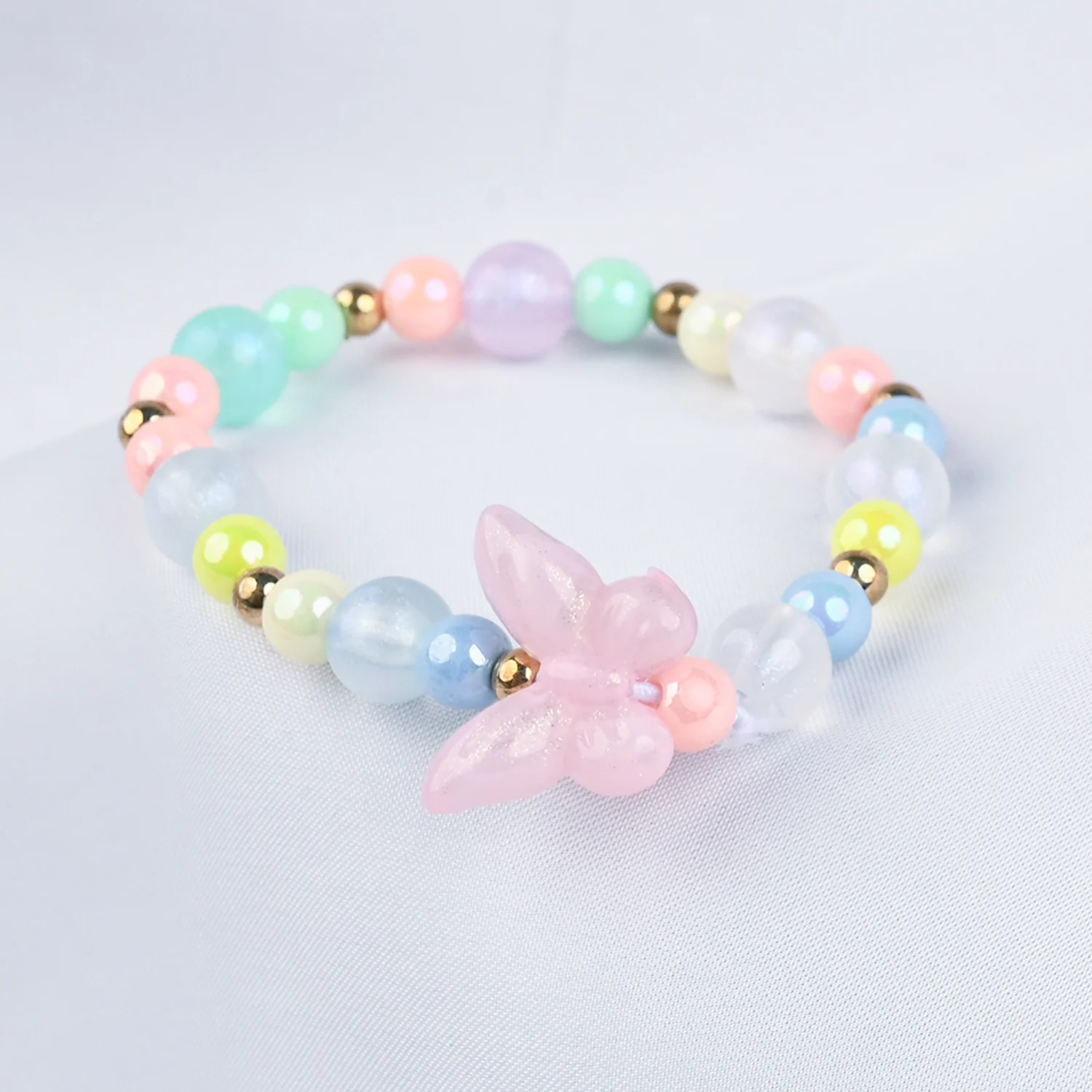 GIRLS ELEGANT BEADED NECKLACE & BRACELET - Image 2
