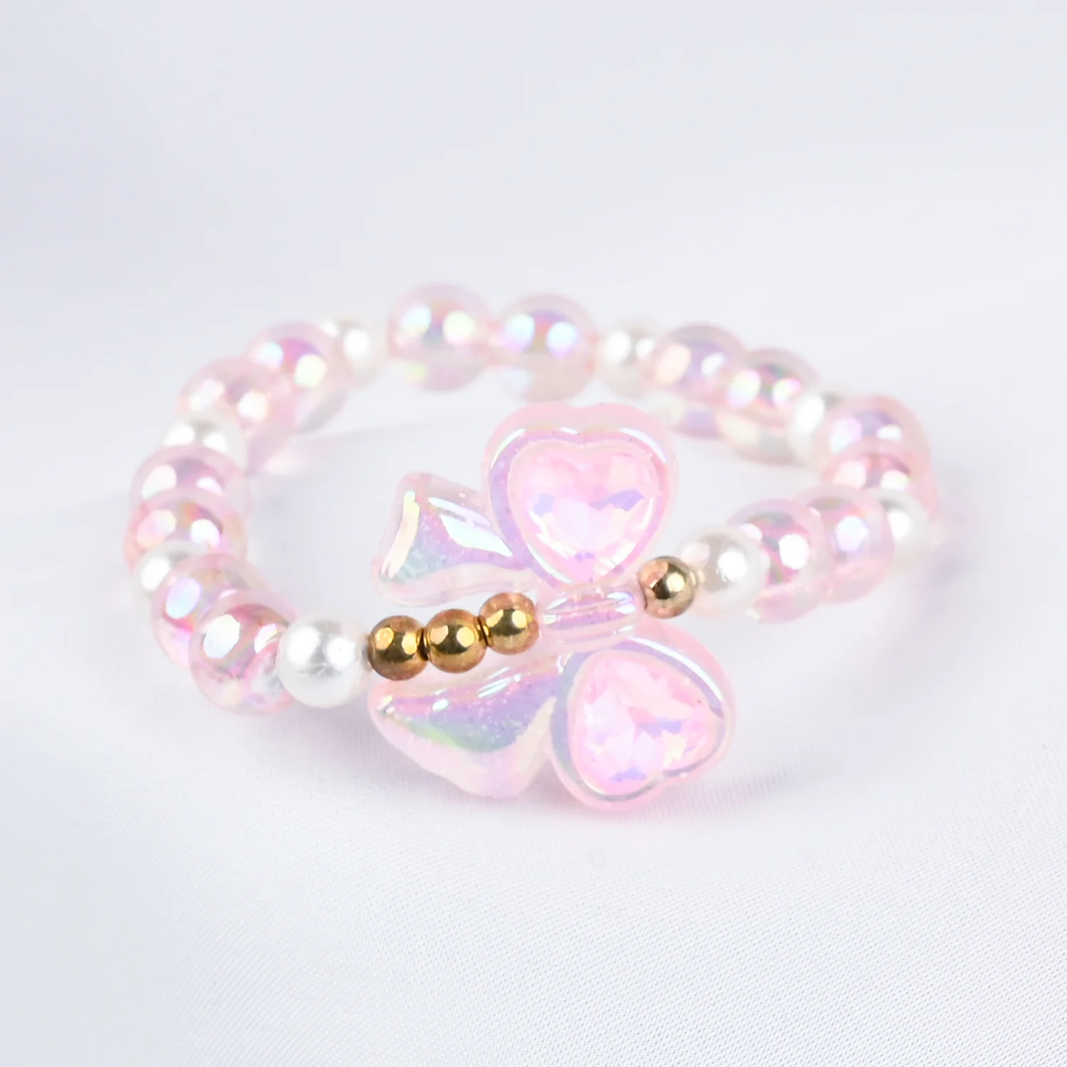 GIRLS ELEGANT BEADED NECKLACE & BRACELET - Image 2