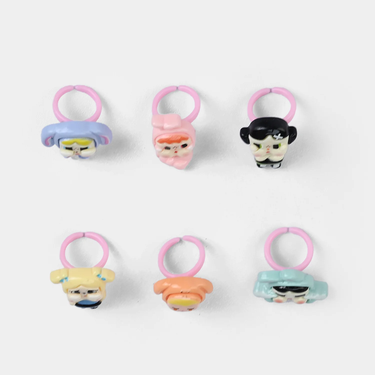 Cute Colorful Girls Ring Set | Pack of 6 - Image 2