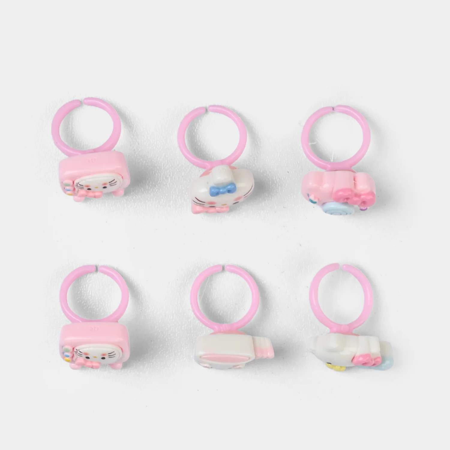 Cute Colorful Girls Ring Set | Pack of 6 - Image 2