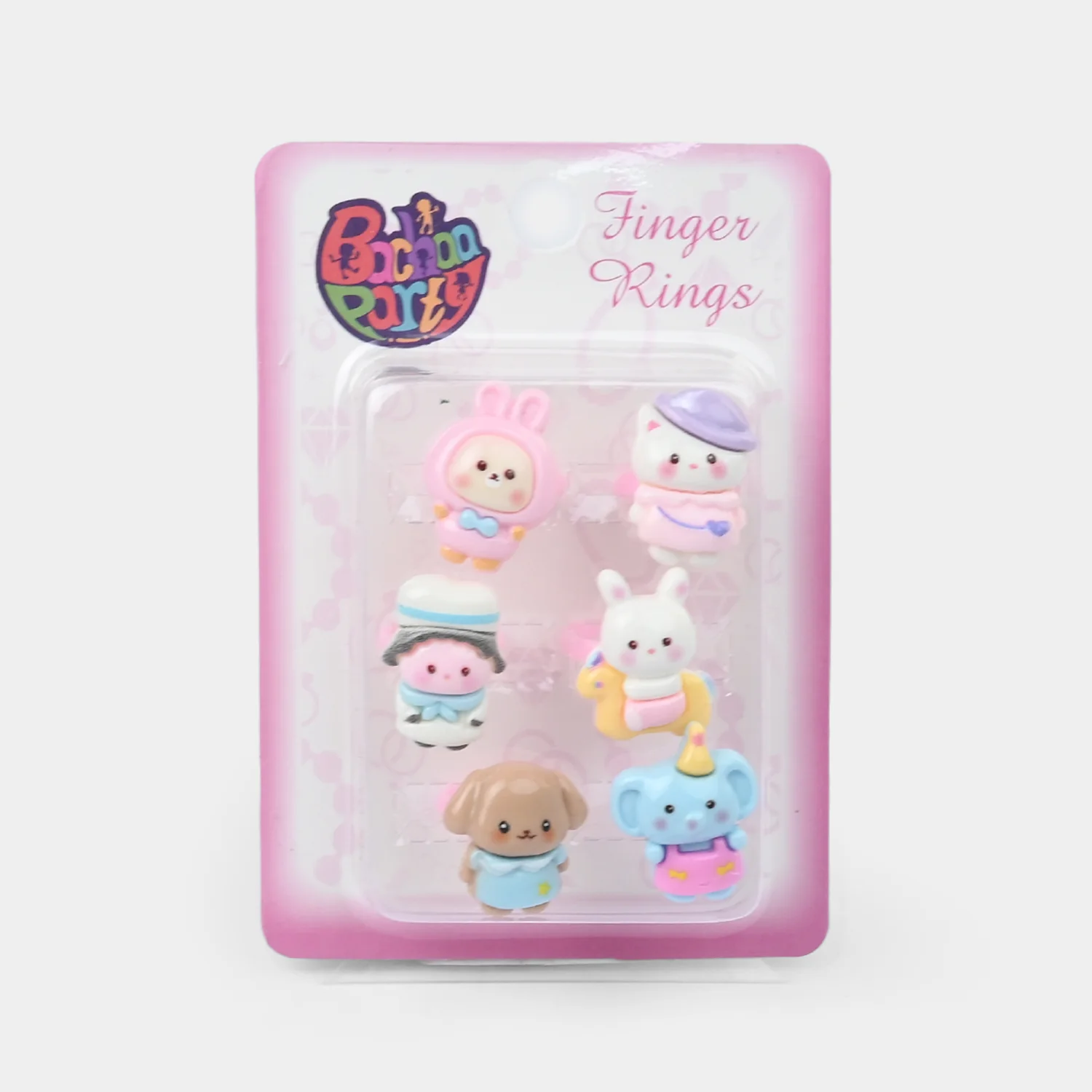Cute Colorful Girls Ring Set | Pack of 6 - Image 3