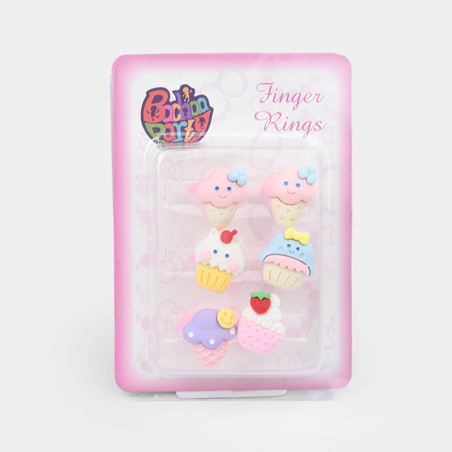 Cute Colorful Girls Ring Set | Pack of 6 - Image 3