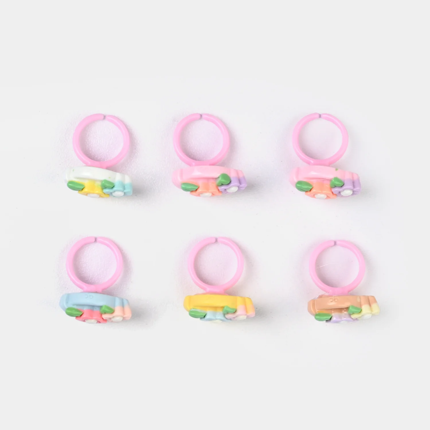 Cute Colorful Girls Ring Set | Pack of 6 - Image 2