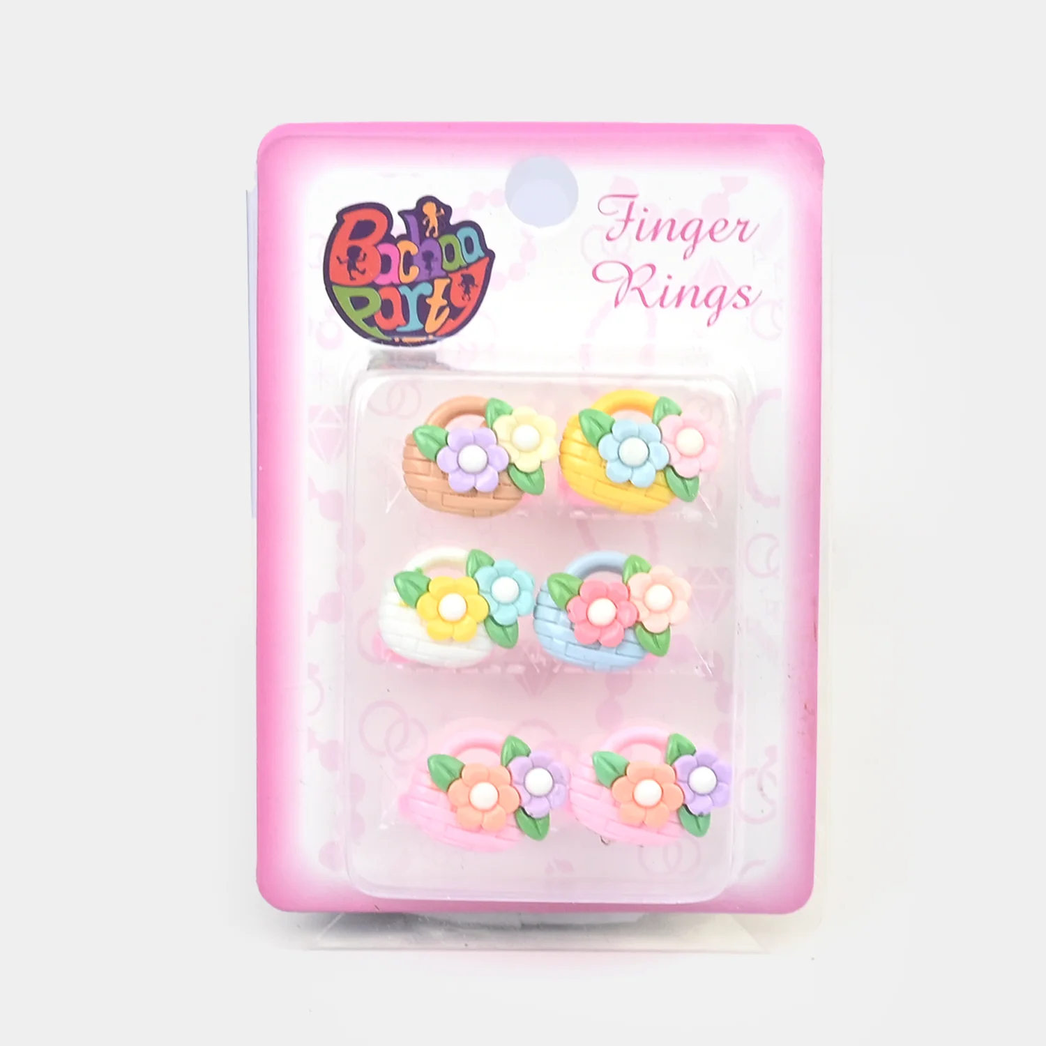 Cute Colorful Girls Ring Set | Pack of 6 - Image 3