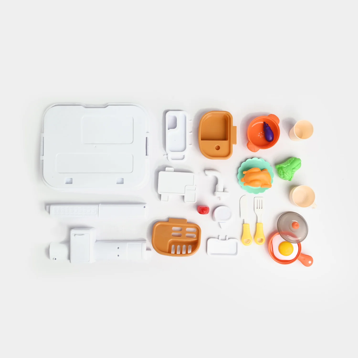 DIY 3-in-1 Portable Kitchen Set Play House Briefcase – 27 PCS - Image 2