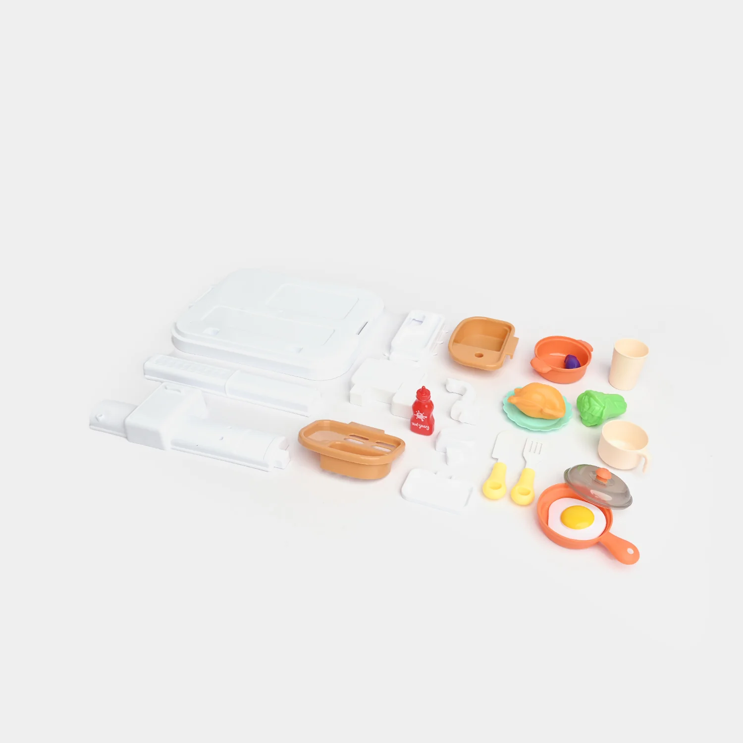 DIY 3-in-1 Portable Kitchen Set Play House Briefcase – 27 PCS - Image 6