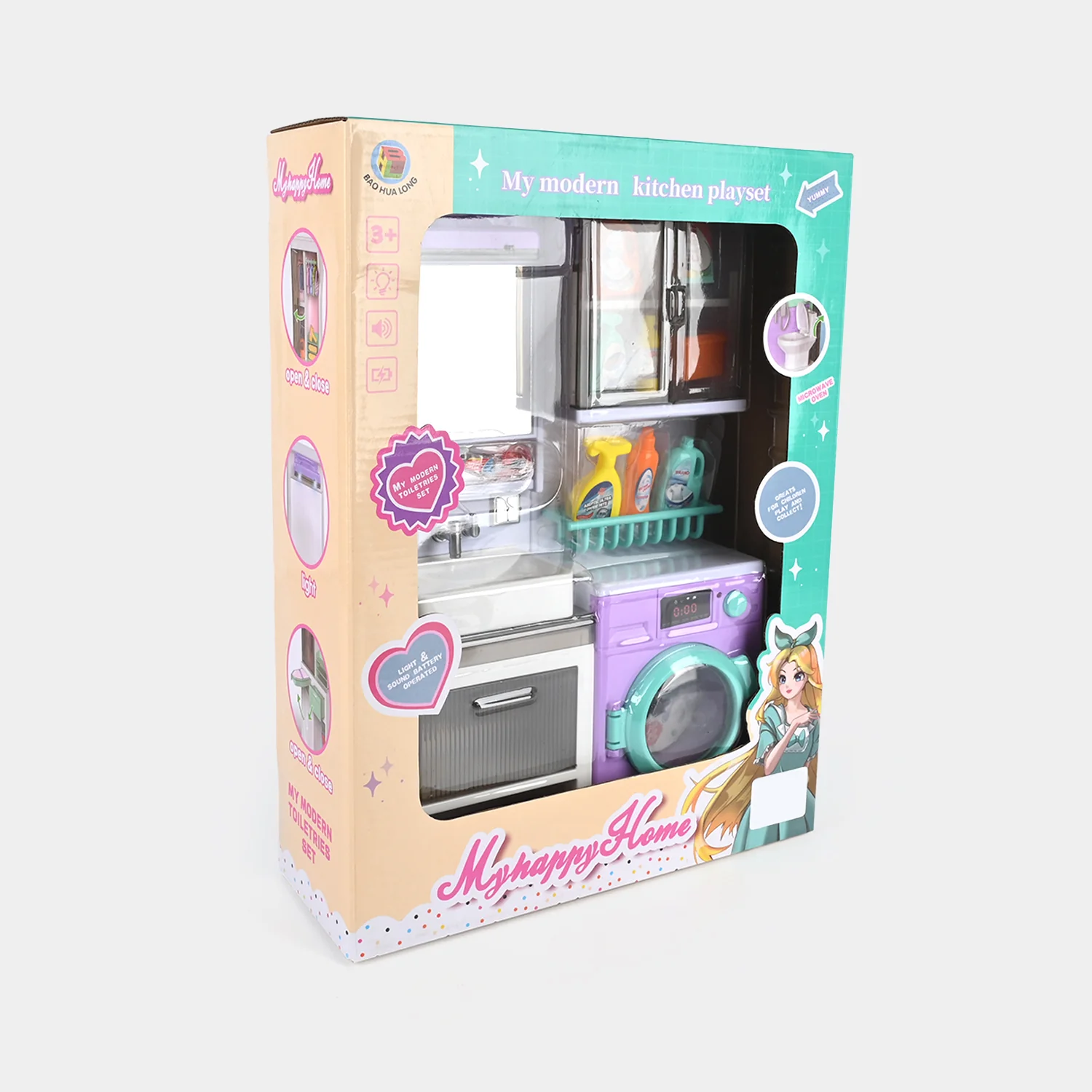 My Happy Home Kitchen Playset with Light & Sound - Image 3