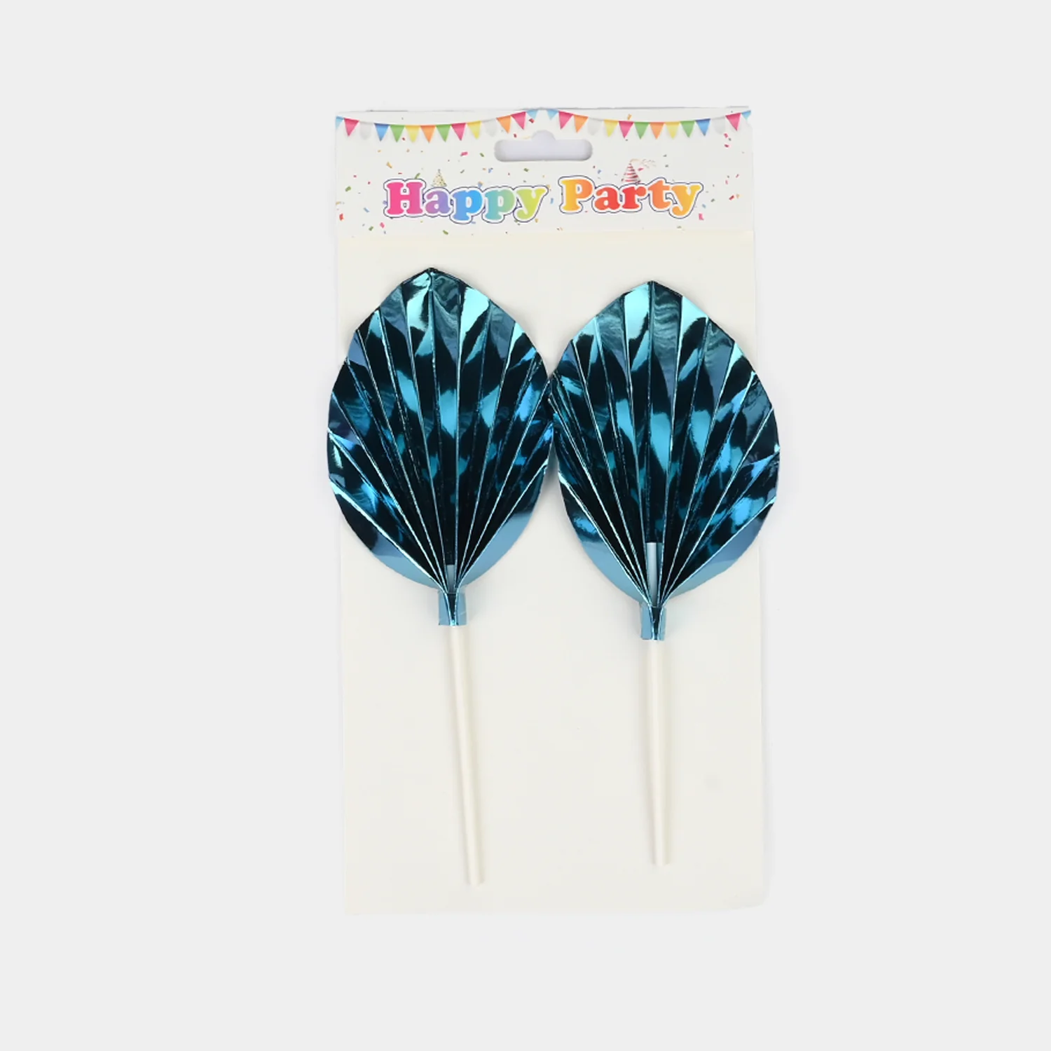 Metallic Palm Leaf Cake Toppers - Image 3