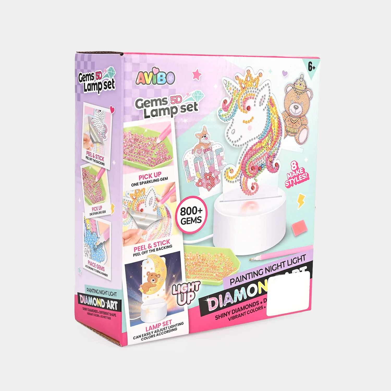 DIY Gems 5D Lamp Set for Kids - Image 3