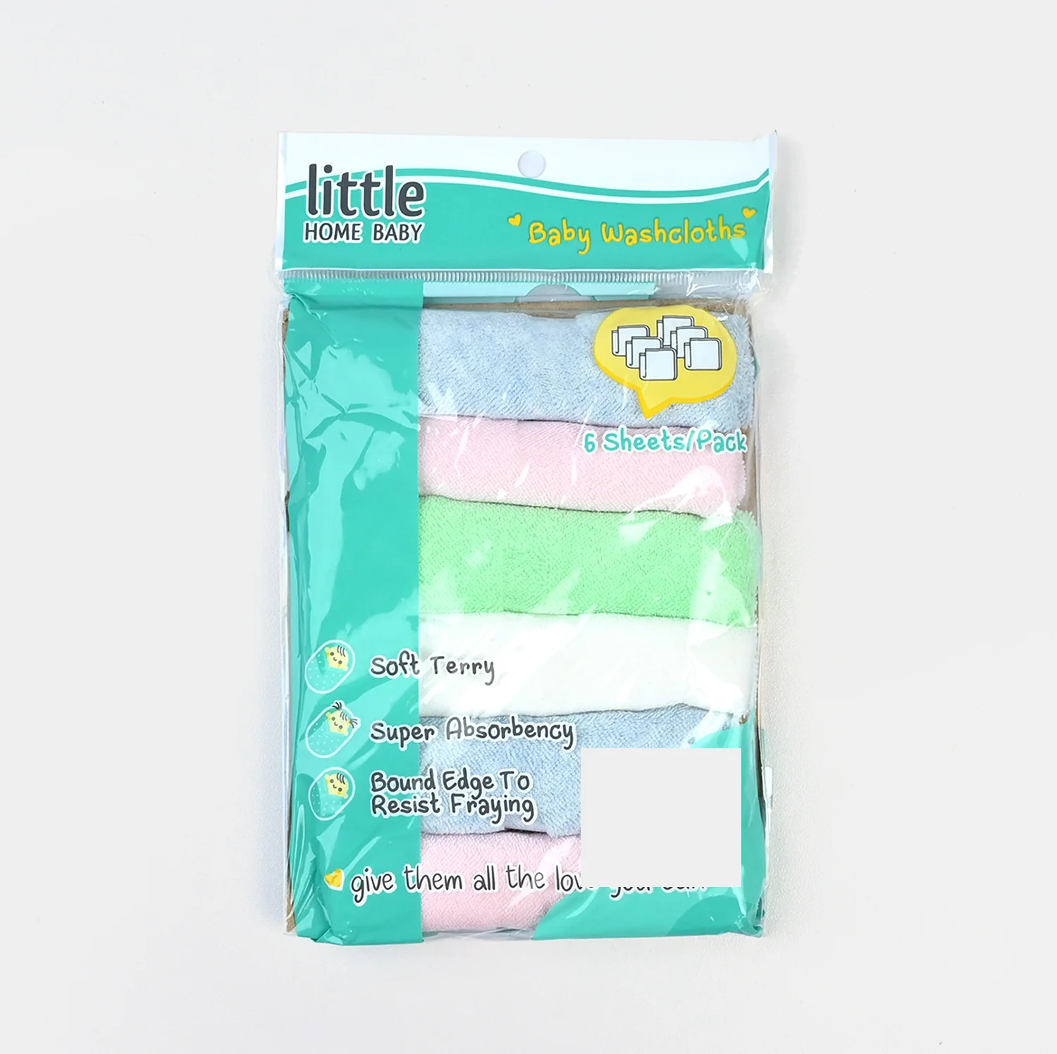 Baby Face towels/Washcloths 6Pcs - Image 3