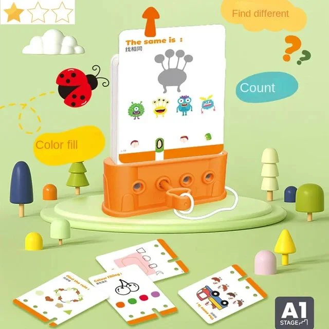 Montessori Logic Key Game with Flash Cards - Image 2
