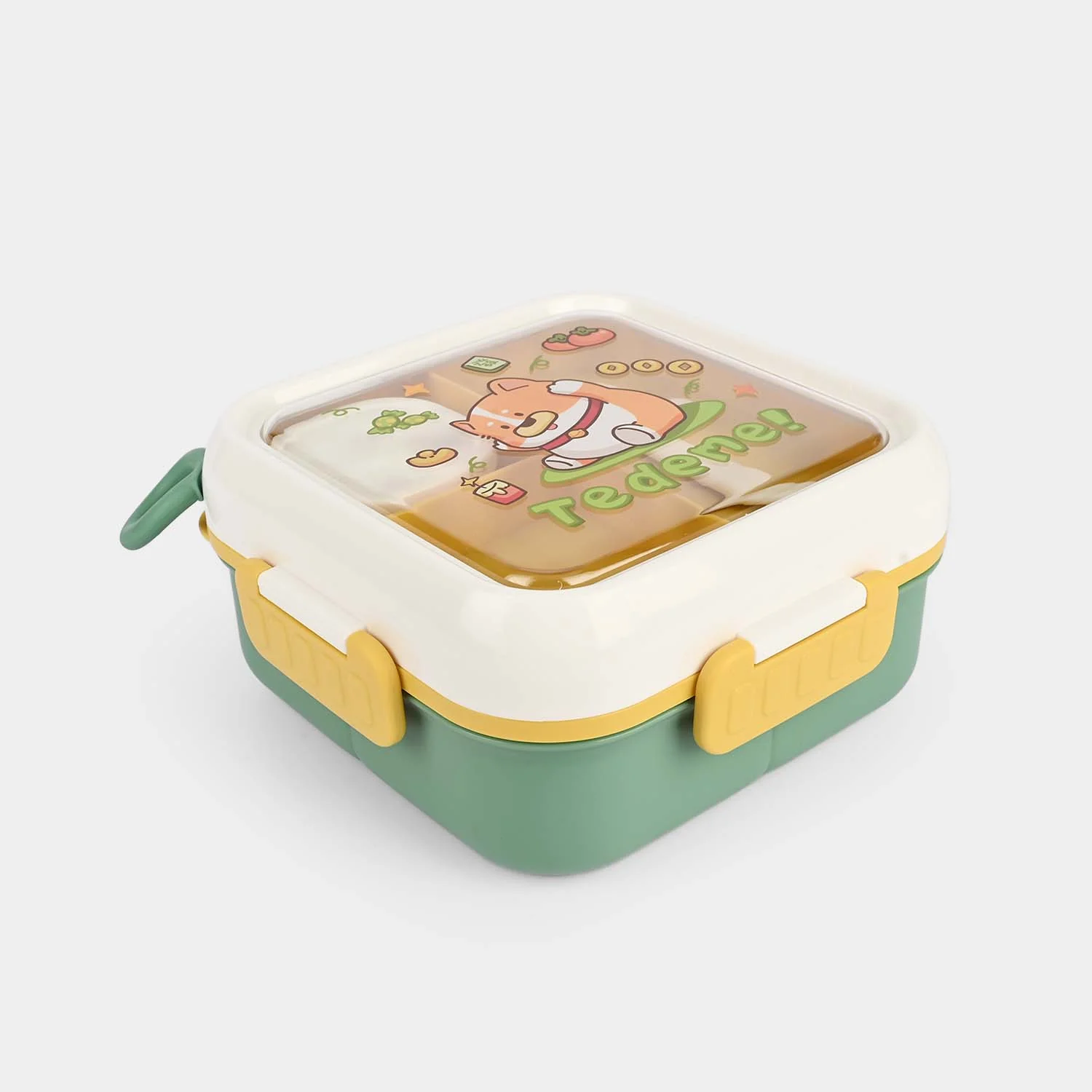 Kids Lunch Box Plastic | Green
