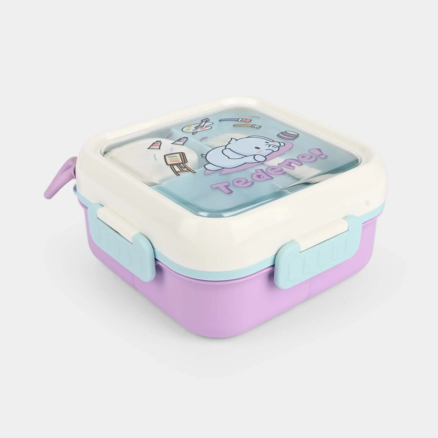 Kids Lunch Box Plastic | Purple