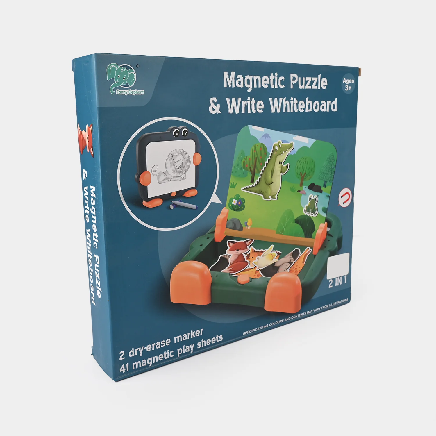 2-in-1 Magnetic Puzzle & Write Whiteboard Set – Educational Toy - Image 3