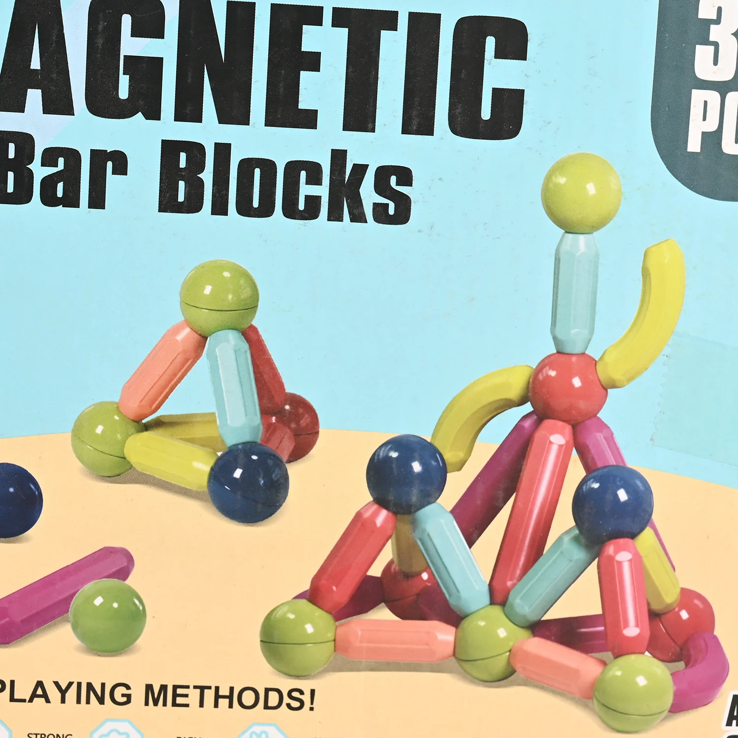 Magnetic Building Stick & Block Toy Set | 36Pcs - Image 2
