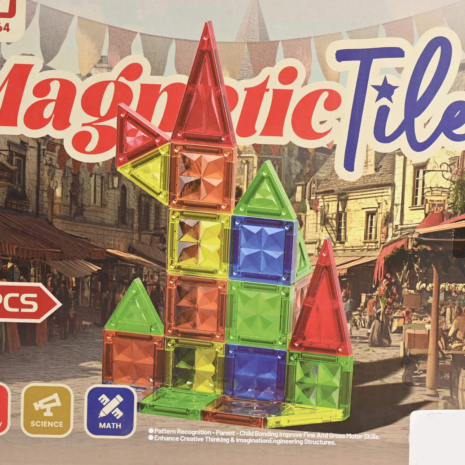 Magnetic Building Tiles – Educational Construction Toy | 26Pcs - Image 2