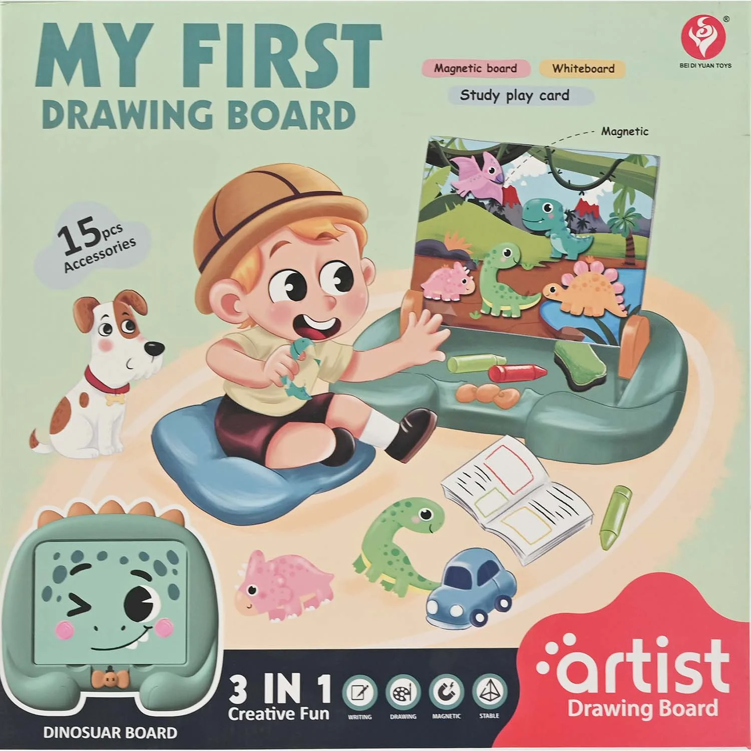 Magnetic Puzzle Cartoon Drawing Board - Image 6