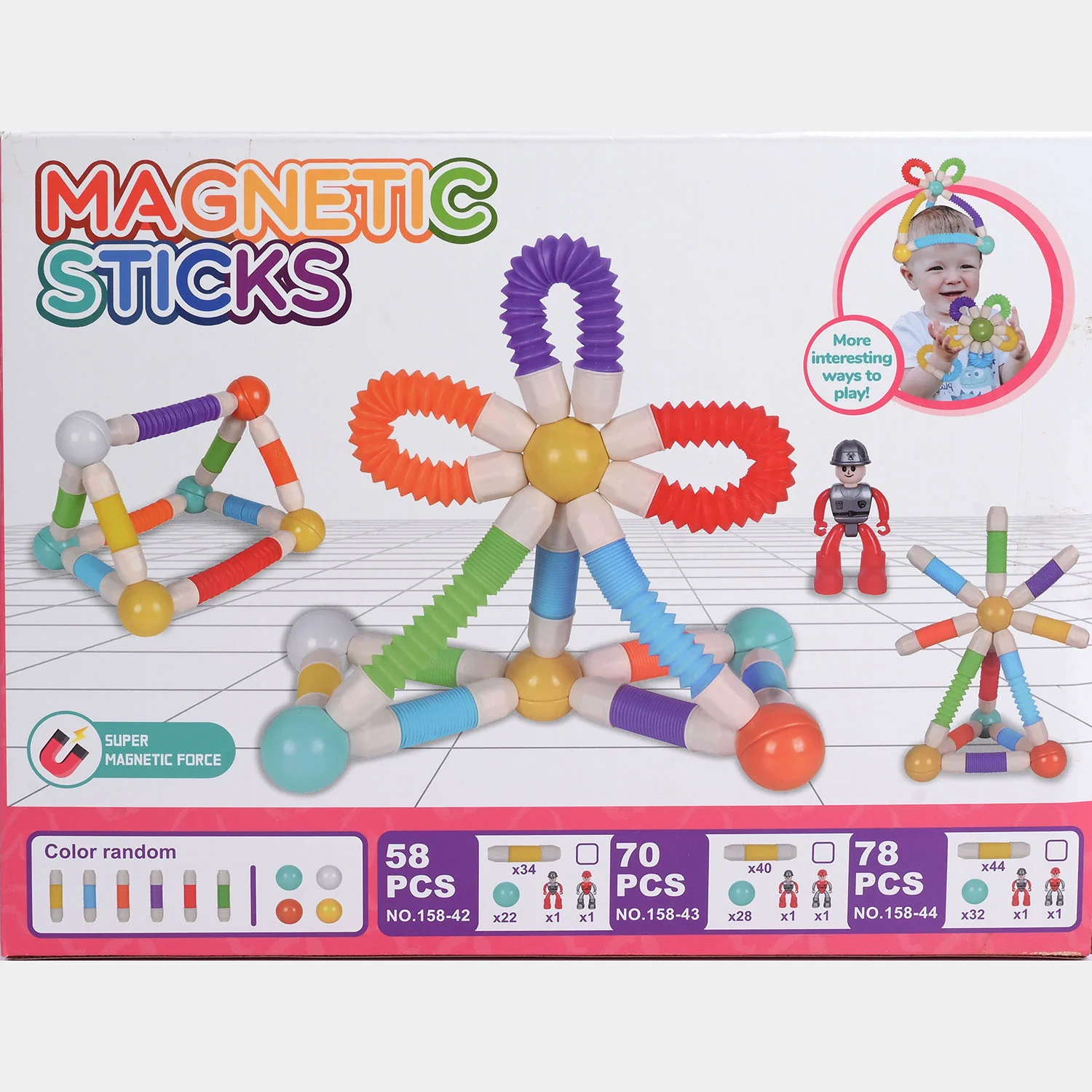 Magnetic Sticks Building Toy Set - Image 3