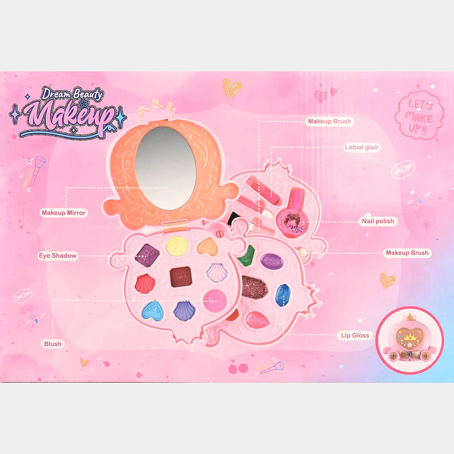 Cute Beauty Pretend Play Makeup Set - Image 8