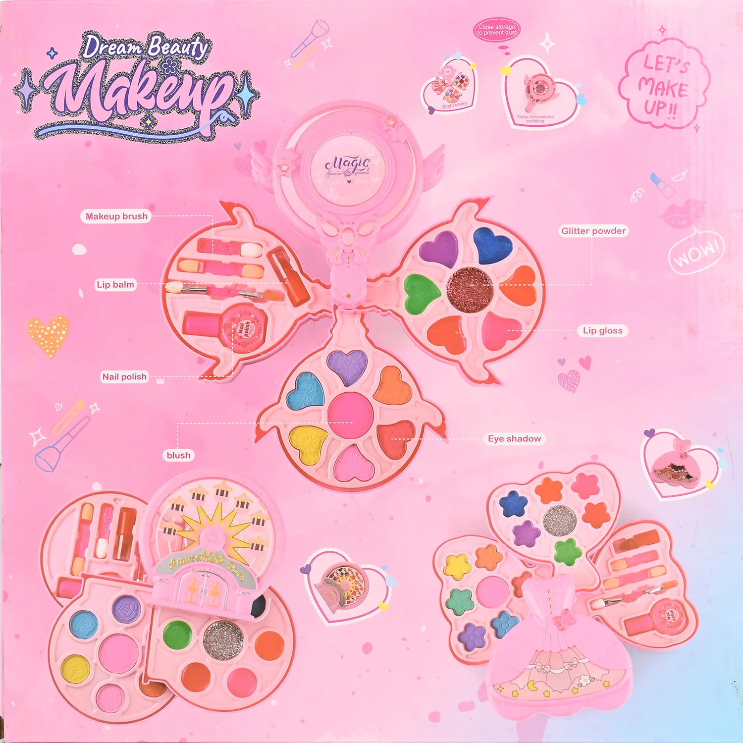Cute Beauty Pretend Play Makeup Set - Image 7