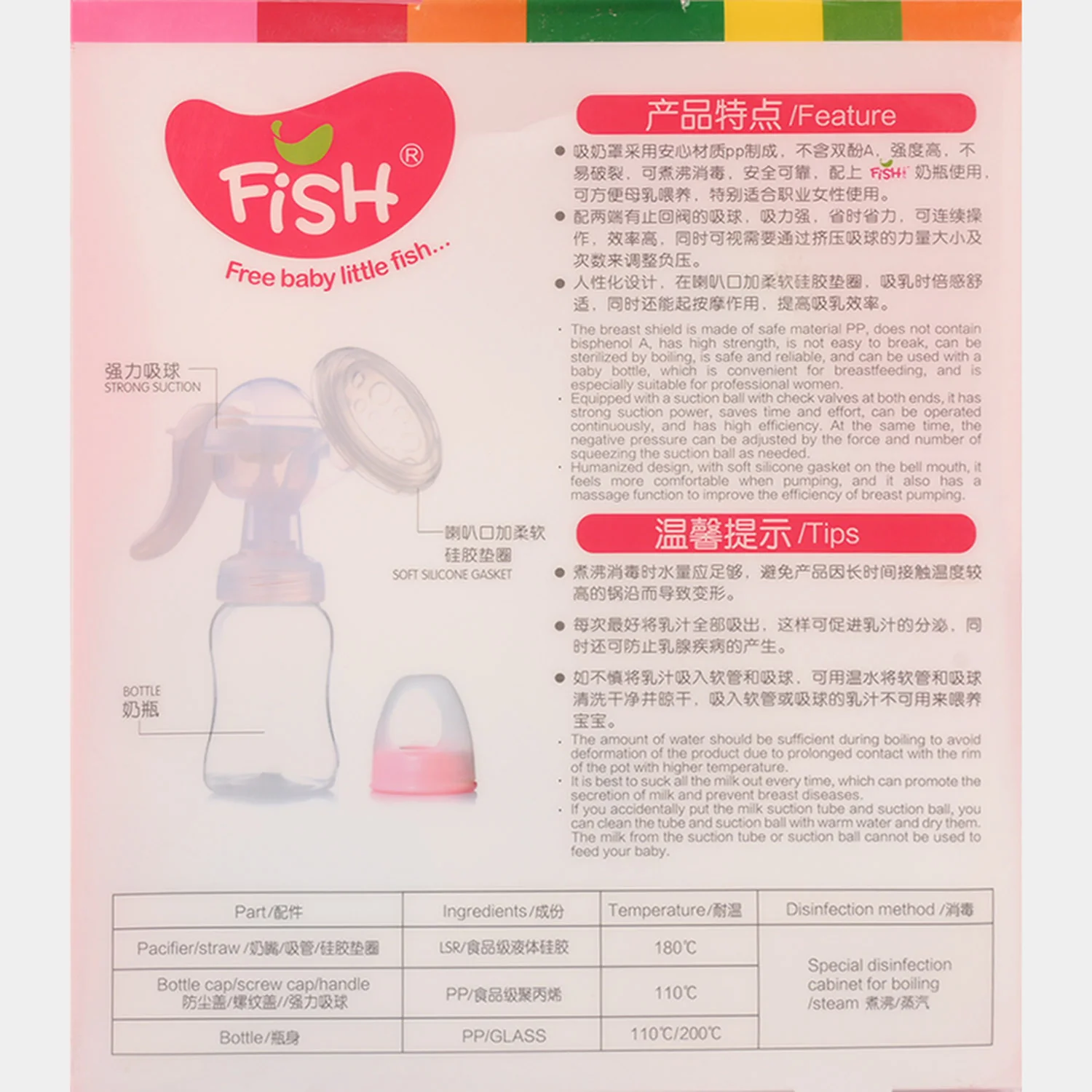 Manual Breast Pump With Bottle 180Ml - Image 7