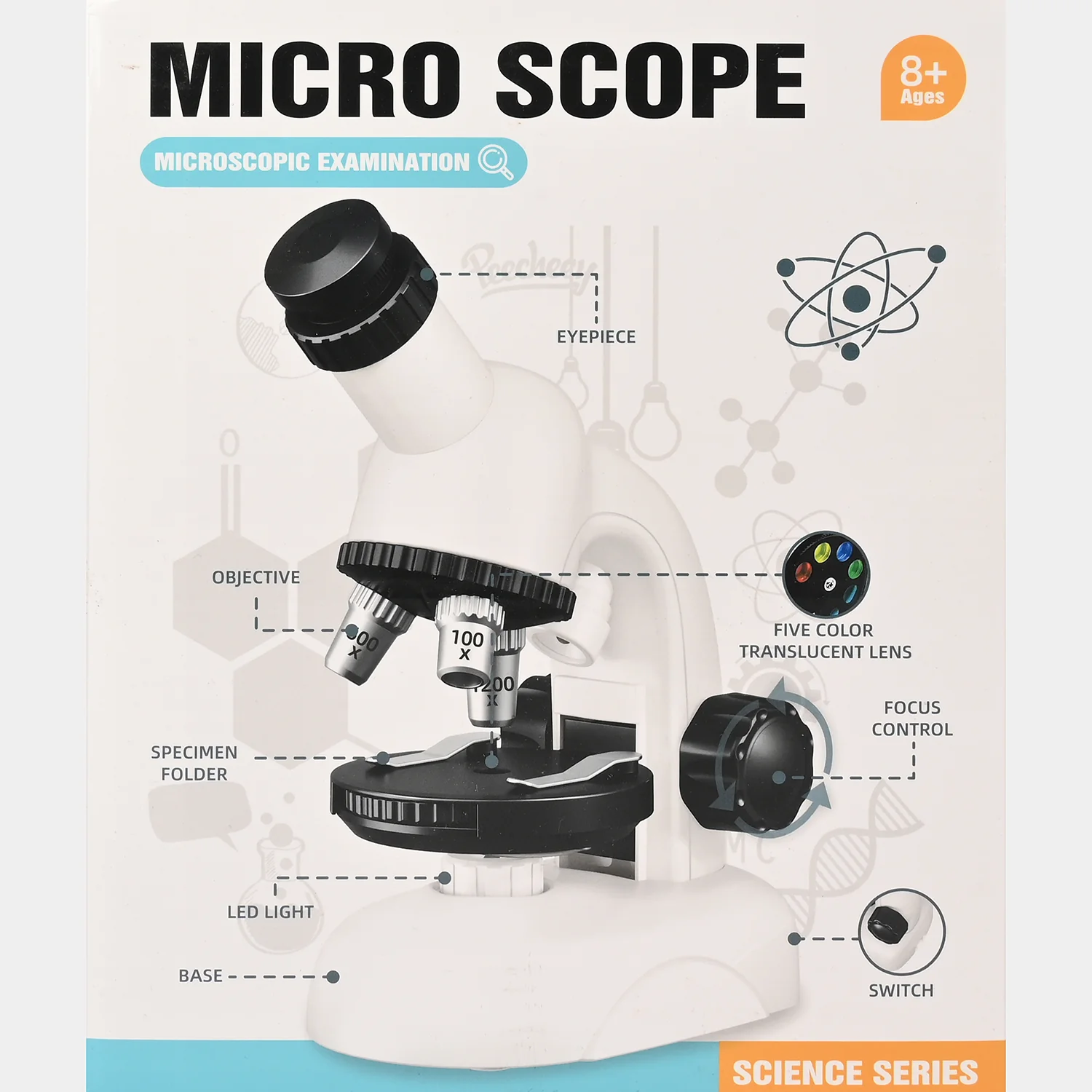 Kids Science Microscope – 100x/600x/1200x Magnification Educational Set - Image 7