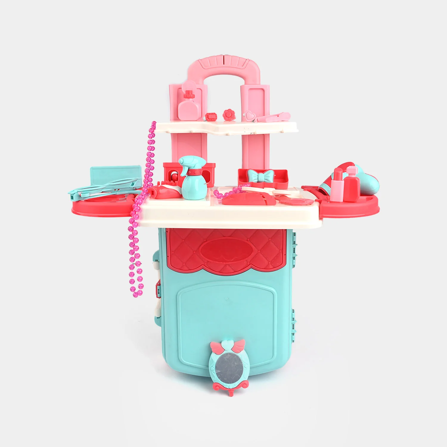 Portable Dressing Table with Cosmetic Set trolly Bag - Image 8