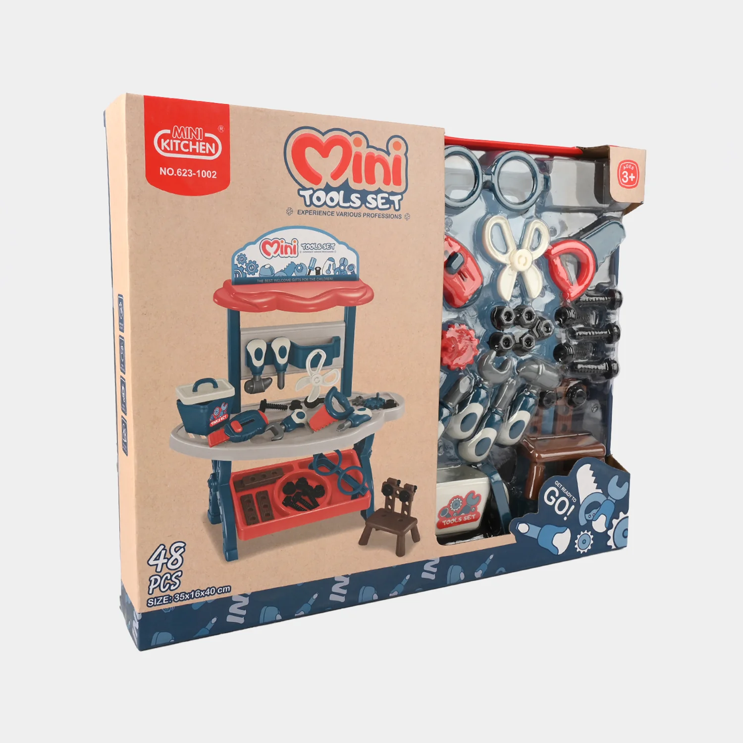 Mini Tools Set with & Workbench (48 Pieces)