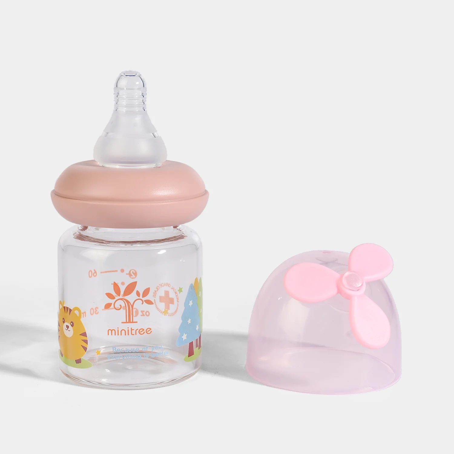 Baby Glass Feeding Bottle | 0M+ - Image 2