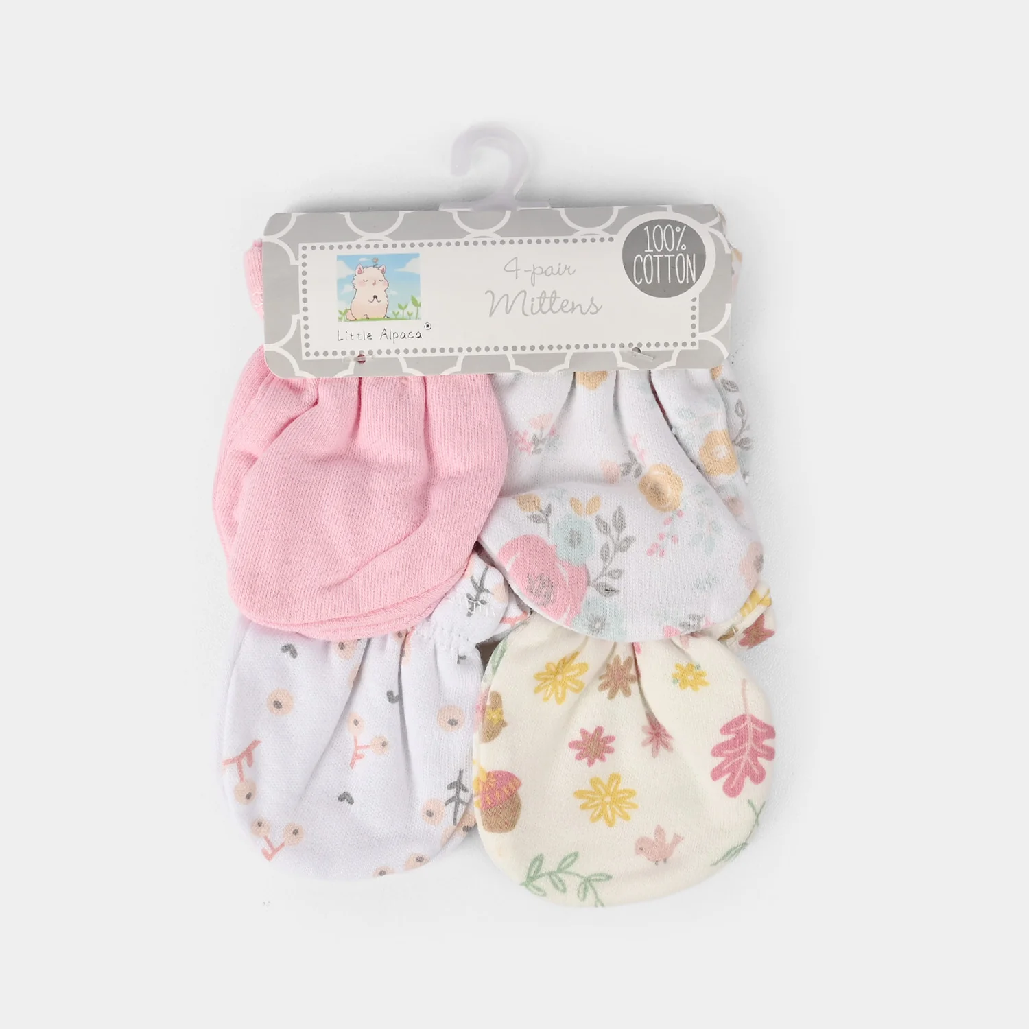 Cotton Mittens Set 4 Pair - Image 3