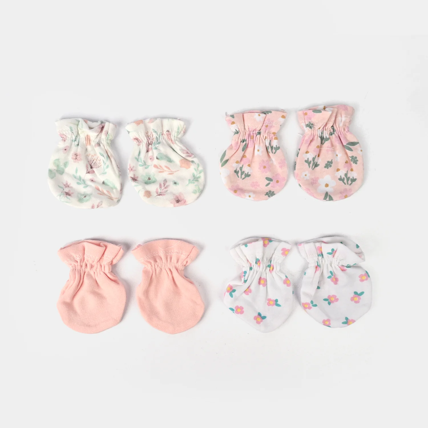 Cotton Mittens Set 4 Pair - Image 2