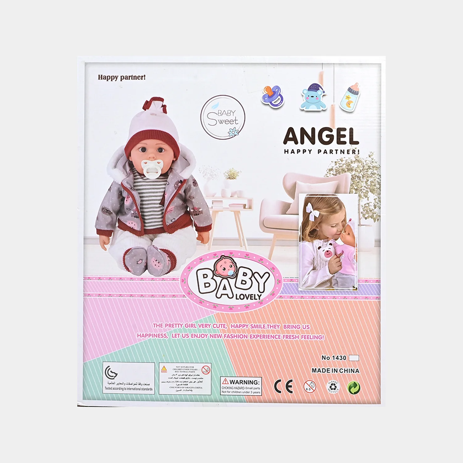 Moveable Eyes Baby Doll Playset with Accessories - Image 7