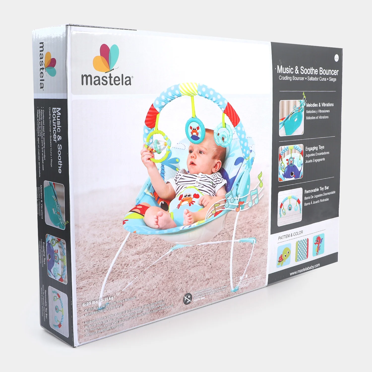Music & Soothe Bouncer (mastela) - Image 4