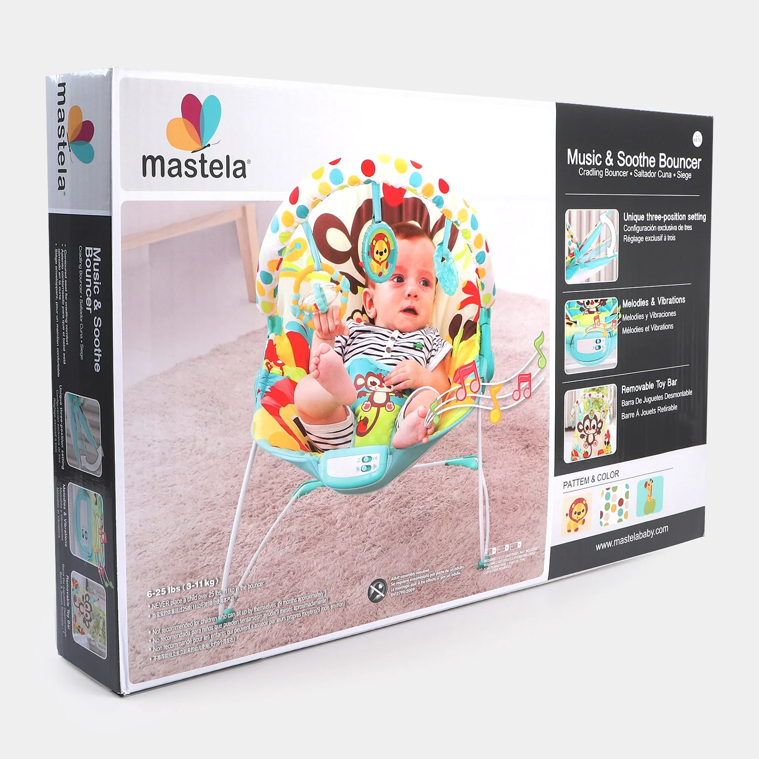 Music & Soothe Bouncer (mastela) - Image 4