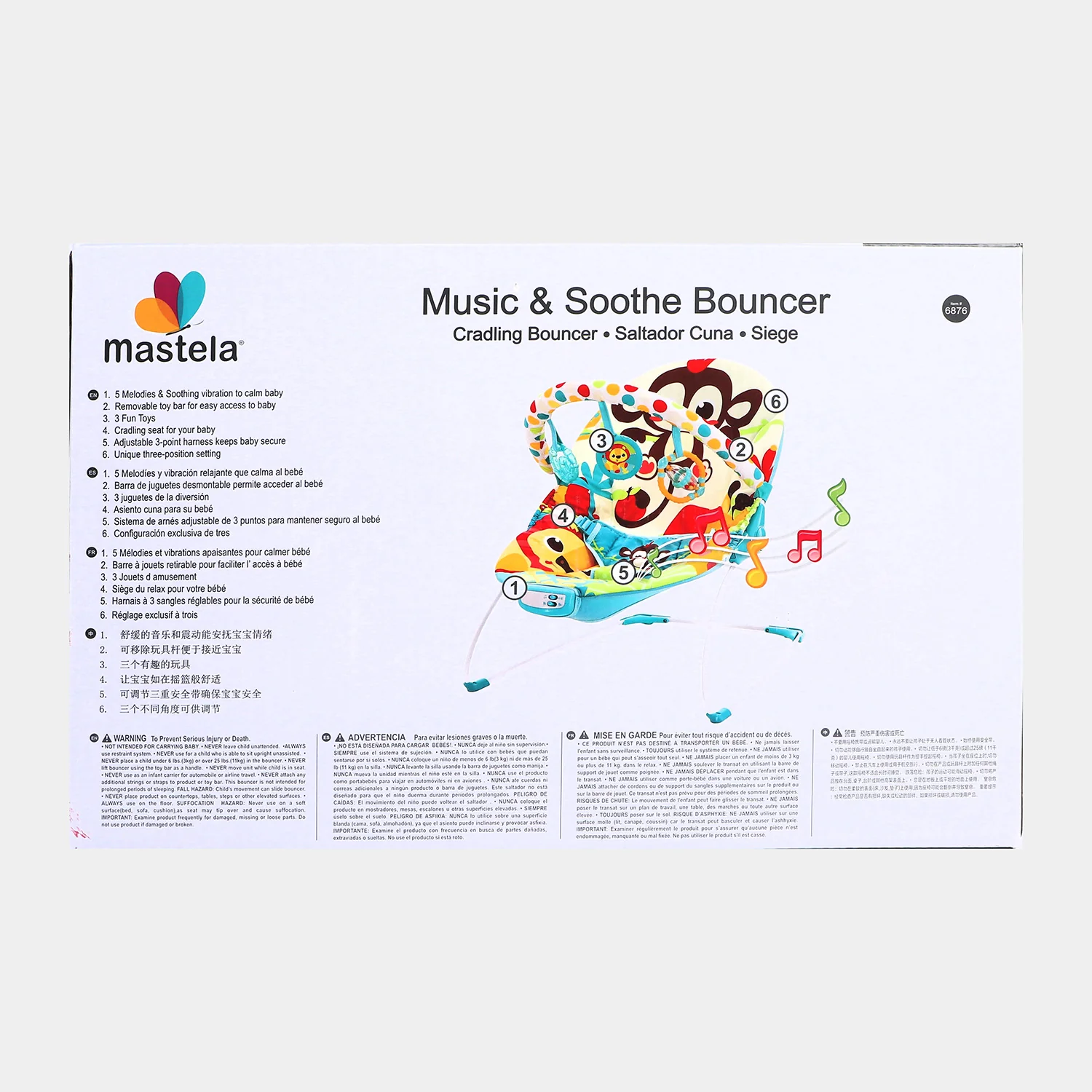 Music & Soothe Bouncer (mastela) - Image 9