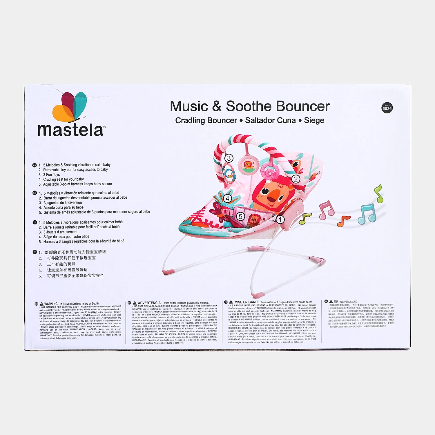 Music & Soothe Bouncer (mastela) - Image 8