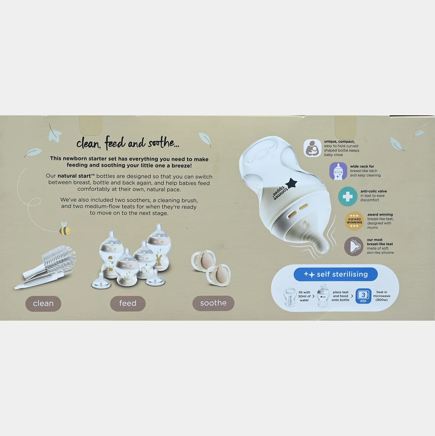 Natural Start Starter Bottle Kit 9Pcs Set - Image 2