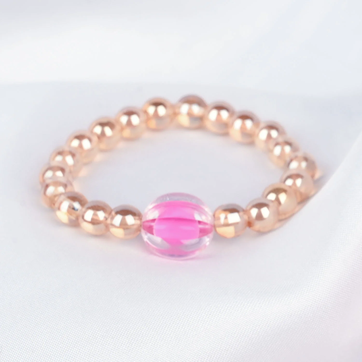 GIRLS ELEGANT BEADED NECKLACE & BRACELET - Image 2