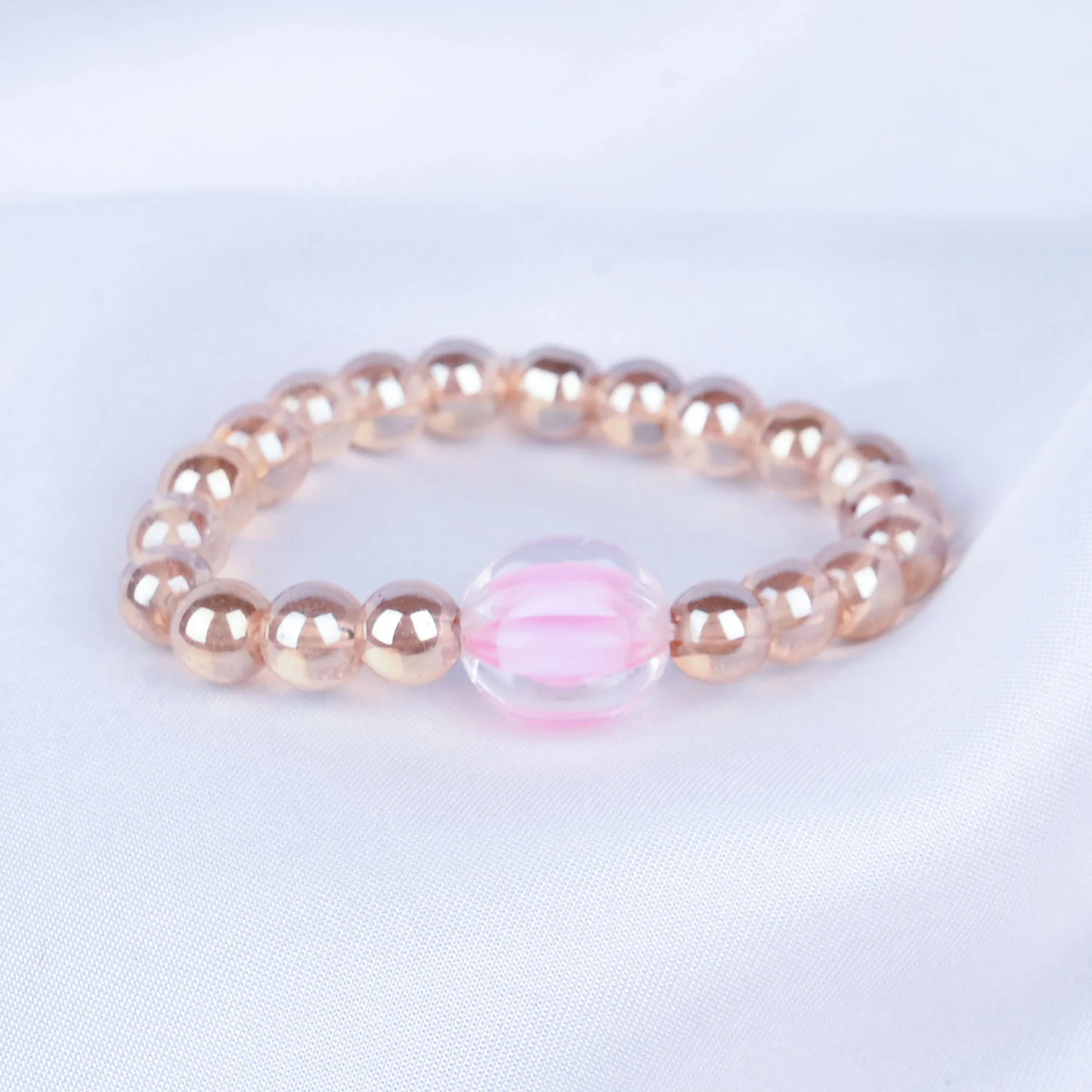 GIRLS ELEGANT BEADED NECKLACE & BRACELET - Image 2